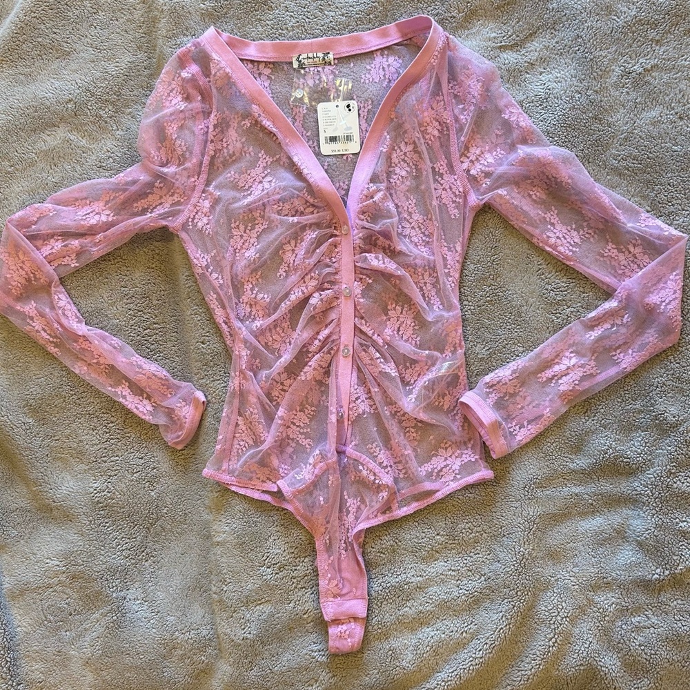 Free People lace bodysuit